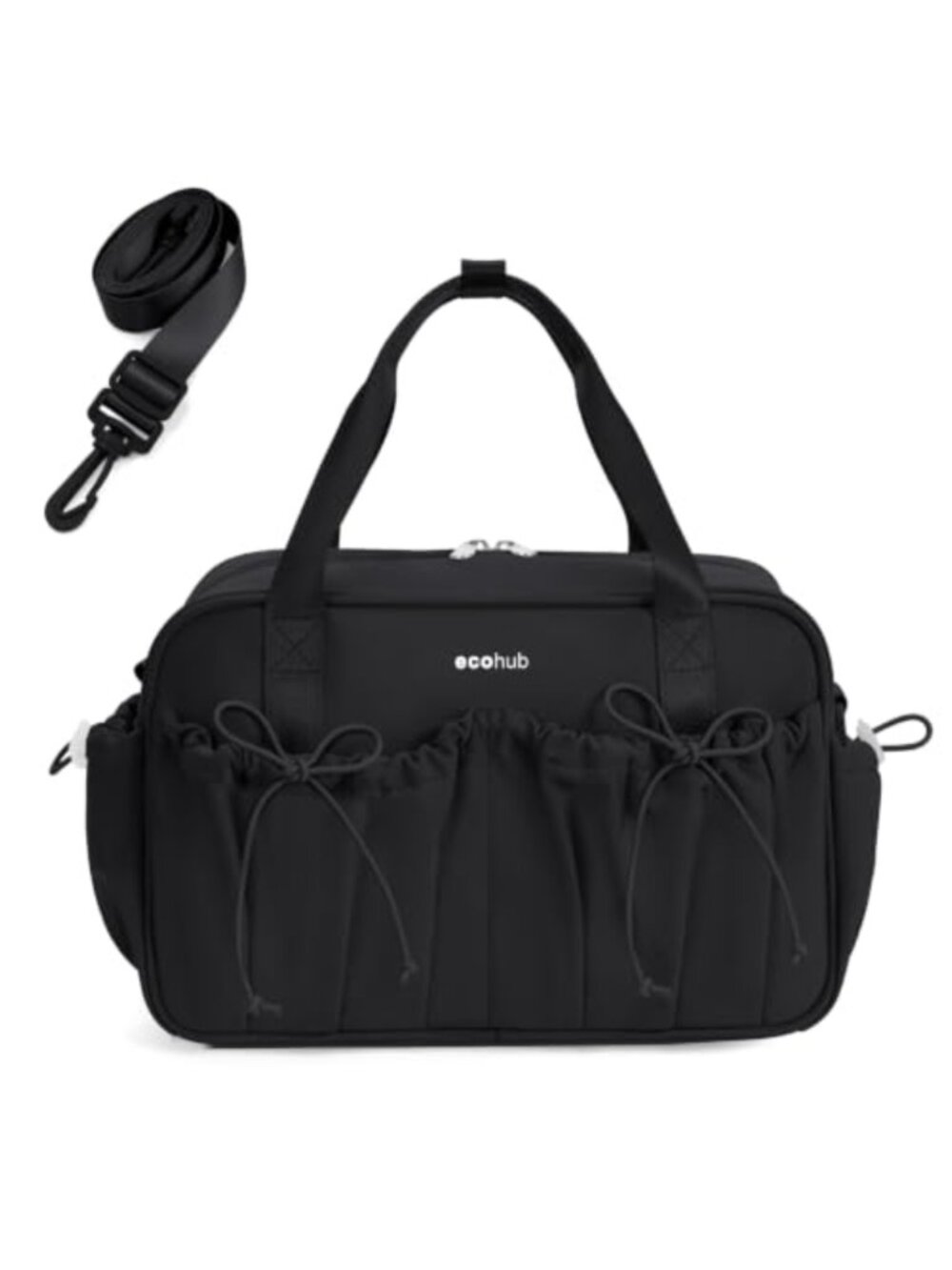 ECOHUB Mini Gym Duffle Bag with Wet Compartment Bowknot Cute Tote Women
